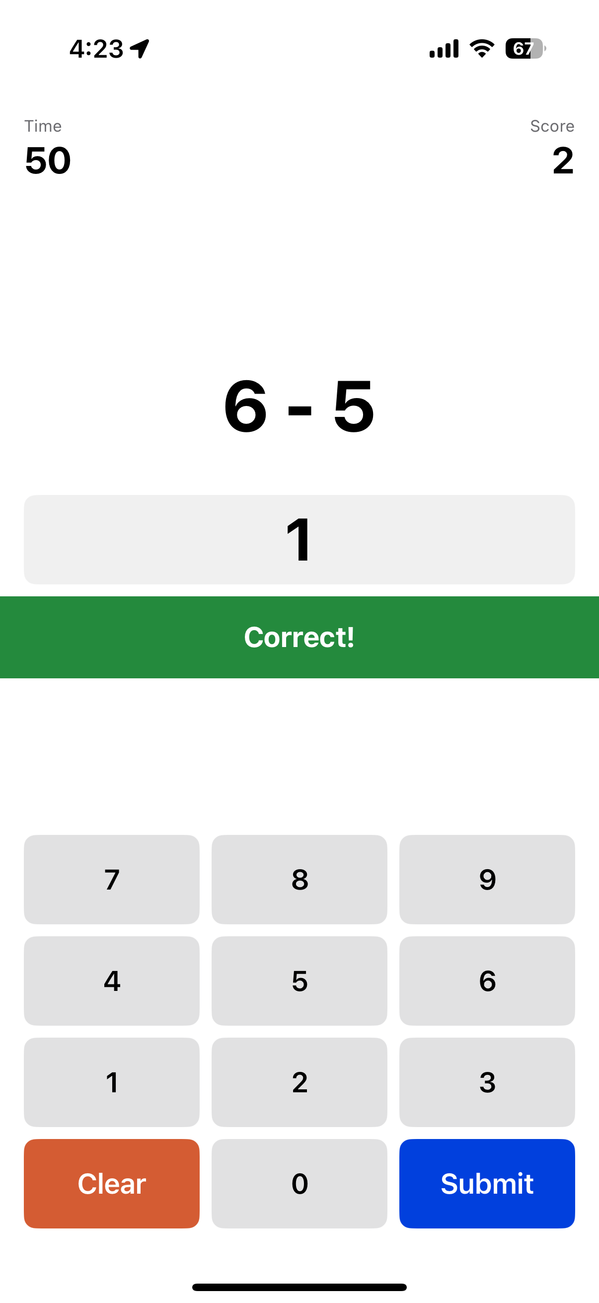 Math Dash Screenshot Back